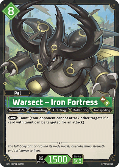 Warsect – Iron Fortress Palworld card