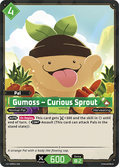 Gumoss – Curious Sprout Palworld card