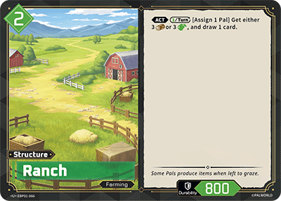 Ranch Palworld card