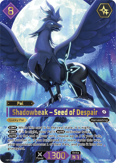 Shadowbeak – Seed of Despair Palworld card