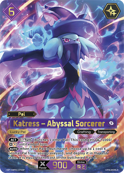 Katress – Abyssal Sorcerer Palworld card
