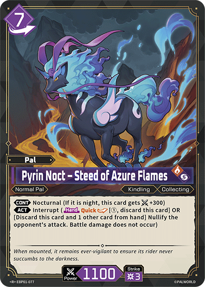 Pyrin Noct – Steed of Azure Flames Palworld card