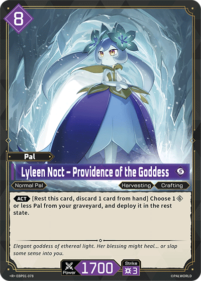 Lyleen Noct – Providence of the Goddess Palworld card