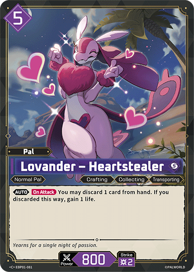 Lovander – Heartstealer Palworld card
