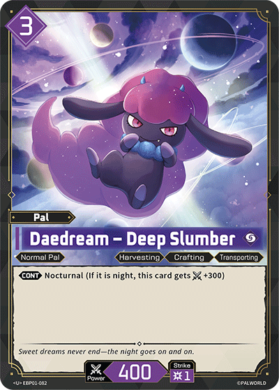 Daedream – Deep Slumber Palworld card