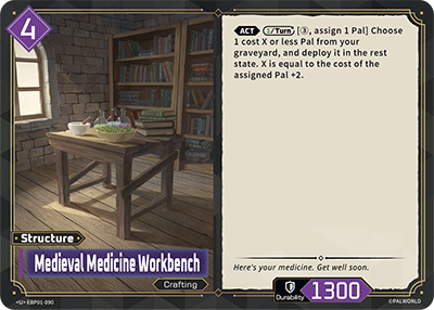 Medieval Medicine Workbench Palworld card