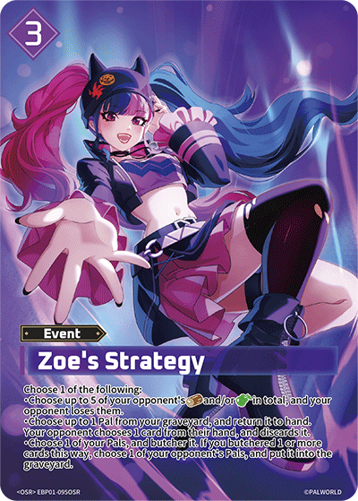 Zoe's Strategy Palworld card