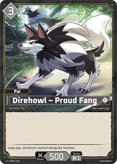Direhowl – Proud Fang Palworld card