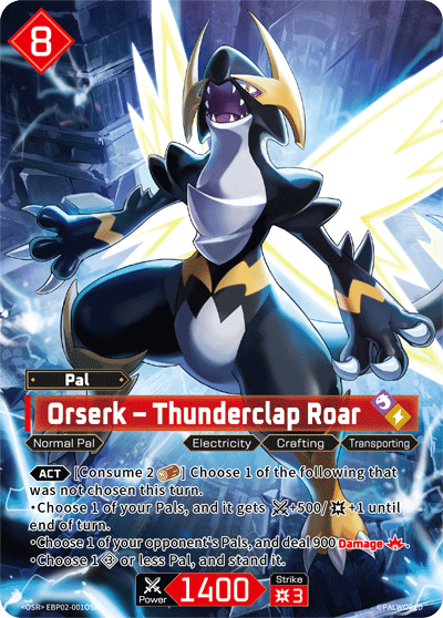 Orserk – Thunderclap Roar Palworld card
