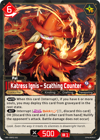 Katress Ignis – Scathing Counter Palworld card