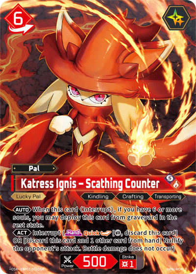 Katress Ignis – Scathing Counter Palworld card