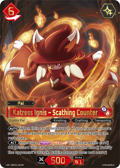 Katress Ignis – Scathing Counter Palworld card