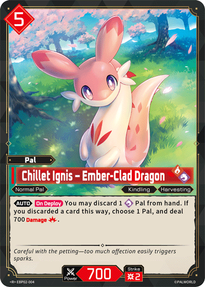 Chillet Ignis – Ember-Clad Dragon Palworld card