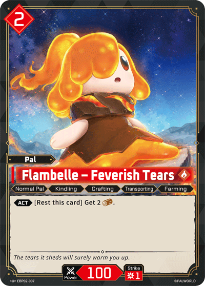 Flambelle – Feverish Tears Palworld card