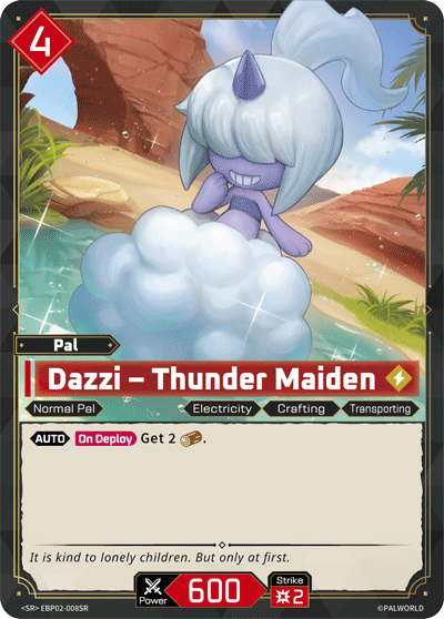 Dazzi – Thunder Maiden Palworld card