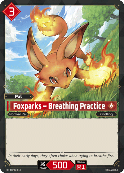 Foxparks – Breathing Practice Palworld card