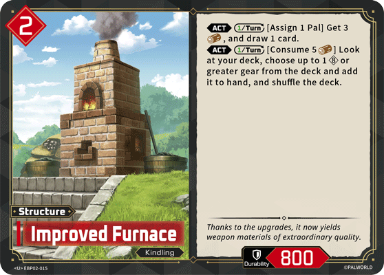 Improved Furnace Palworld card