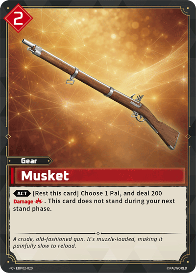 Musket Palworld card