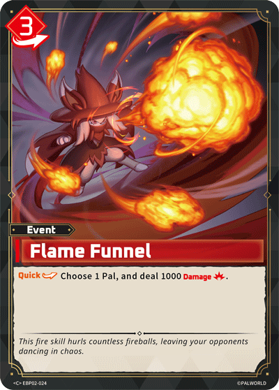 Flame Funnel Palworld card