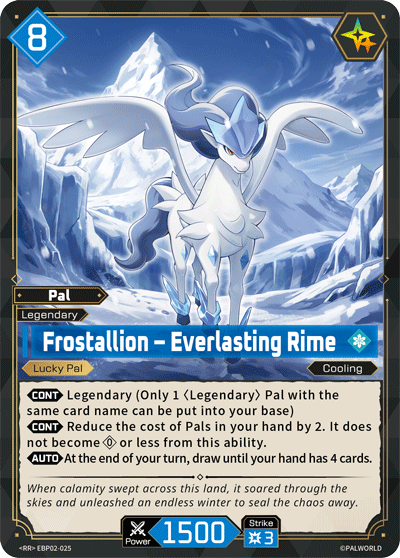 Frostallion – Everlasting Rime Palworld card