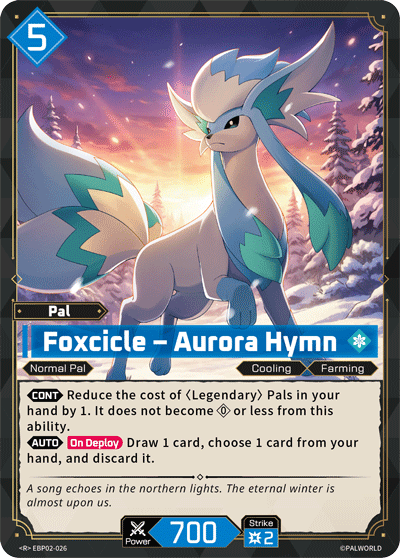 Foxcicle – Aurora Hymn Palworld card