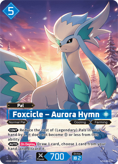 Foxcicle – Aurora Hymn Palworld card