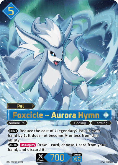 Foxcicle – Aurora Hymn Palworld card