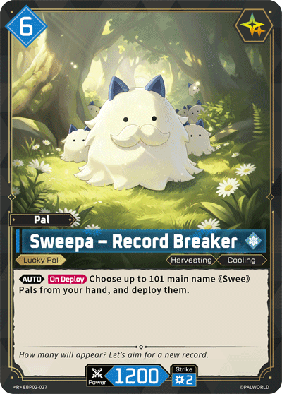 Sweepa – Record Breaker Palworld card
