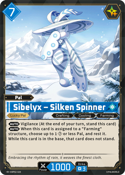 Sibelyx – Silken Spinner Palworld card