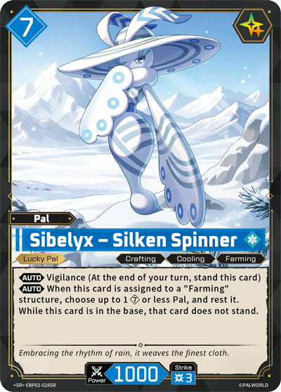 Sibelyx – Silken Spinner Palworld card