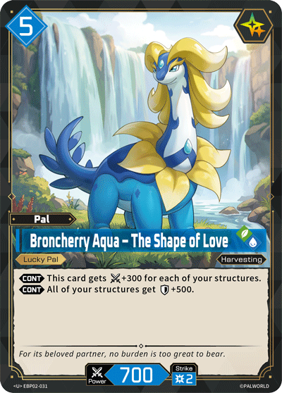 Broncherry Aqua – The Shape of Love Palworld card