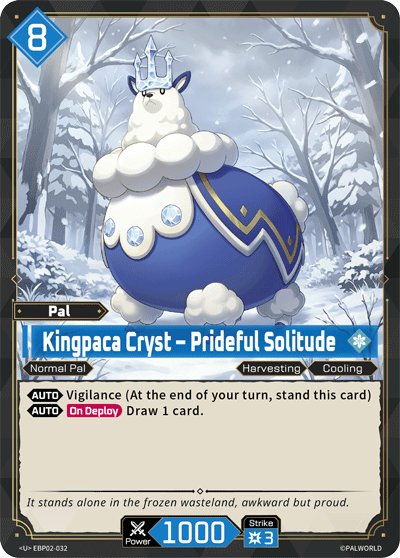 Kingpaca Cryst – Prideful Solitude Palworld card