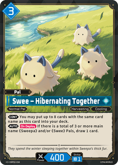 Swee – Hibernating Together Palworld card