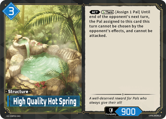 High Quality Hot Spring Palworld card