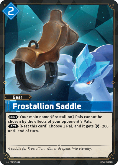 Frostallion Saddle Palworld card