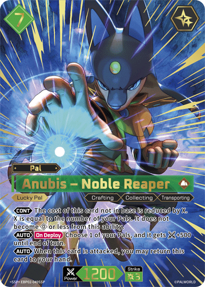 Anubis – Noble Reaper Palworld card