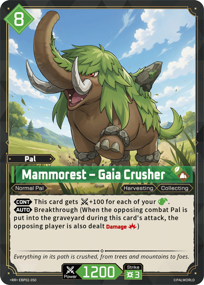 Mammorest – Gaia Crusher Palworld card