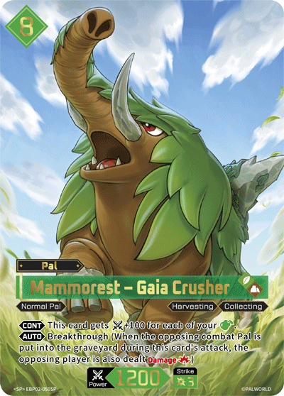Mammorest – Gaia Crusher Palworld card