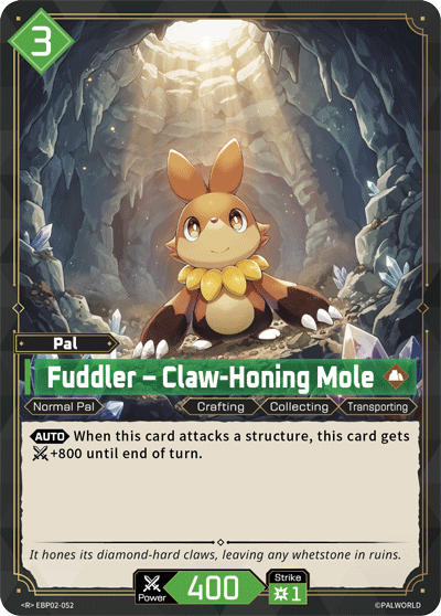 Fuddler – Claw-Honing Mole Palworld card