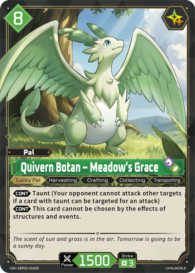 Quivern Botan – Meadow's Grace Palworld card