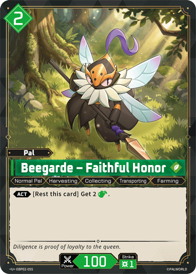 Beegarde – Faithful Honor Palworld card