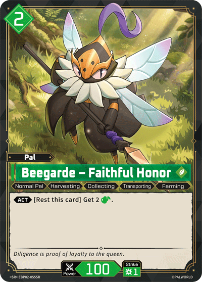 Beegarde – Faithful Honor Palworld card