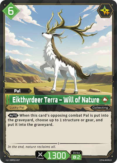 Eikthyrdeer Terra – Will of Nature Palworld card