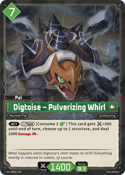 Digtoise – Pulverizing Whirl Palworld card