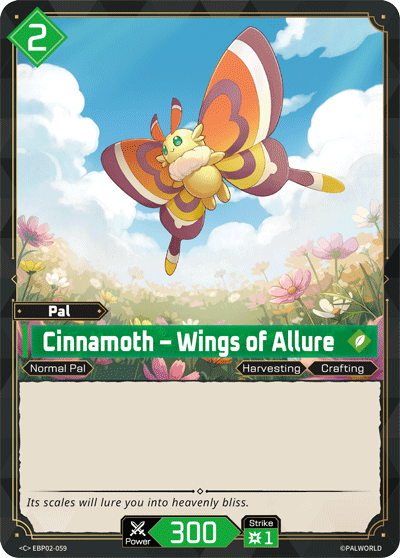 Cinnamoth – Wings of Allure Palworld card