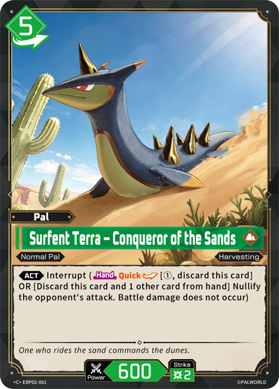 Surfent Terra – Conqueror of the Sands Palworld card