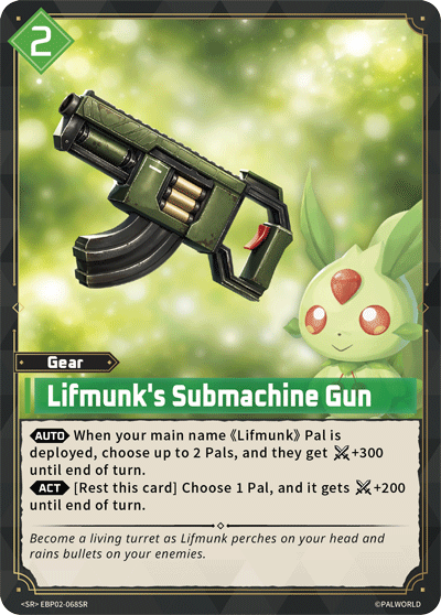 Lifmunk's Submachine Gun Palworld card