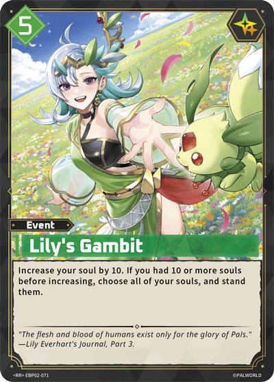 Lily's Gambit Palworld card