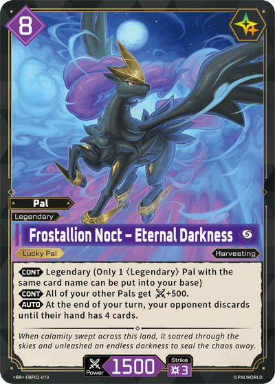 Frostallion Noct – Eternal Darkness Palworld card