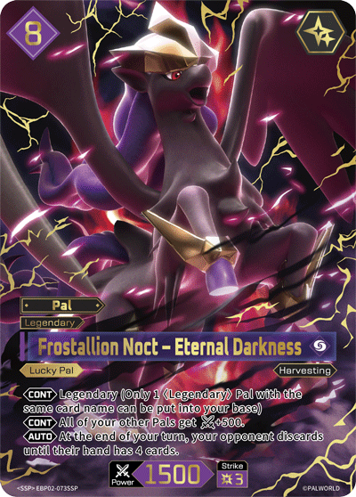 Frostallion Noct – Eternal Darkness Palworld card